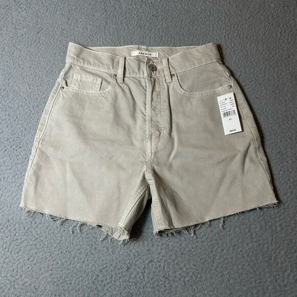 Pacsun Shorts‎ Womens 24 Gray 90s Girlfriend Button Fly Cutoff Shorts NEW - Picture 1 of 10